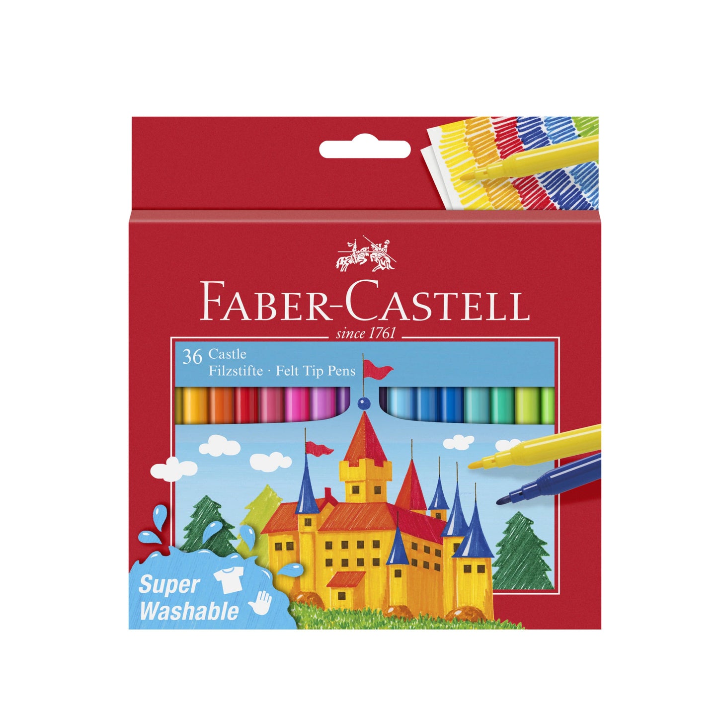 36 Canetas de Feltro Faber-Castell