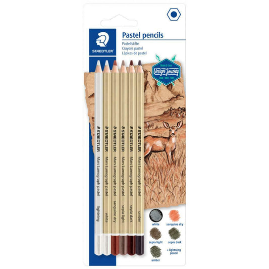 6 Lápis de Pastel - Staedtler