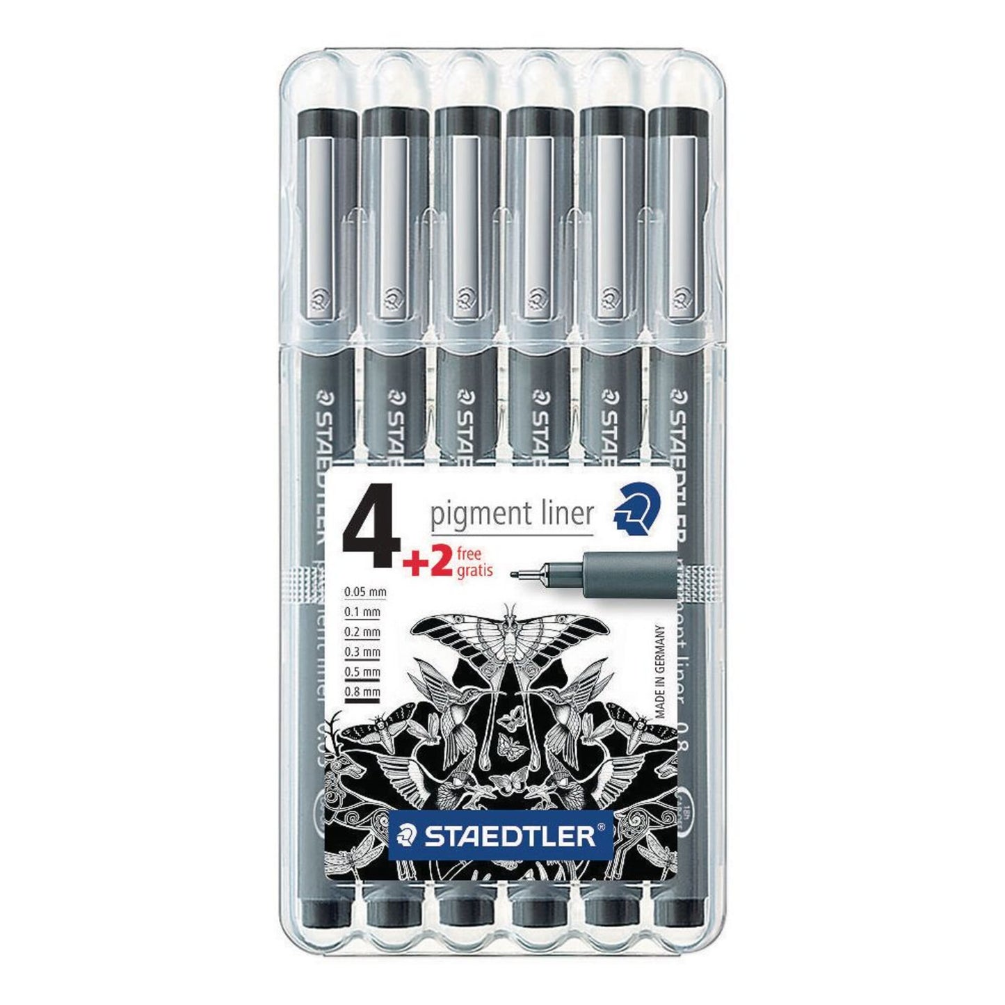 6 Canetas de Ponta Fina Pigmento Staedtler