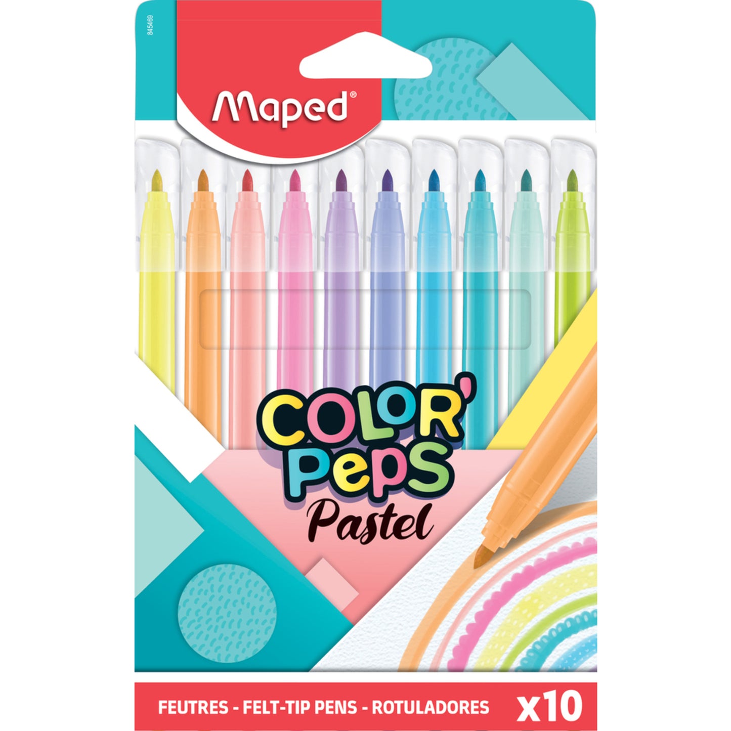 10 Canetas de Feltro - Cores Pastel (Maped)
