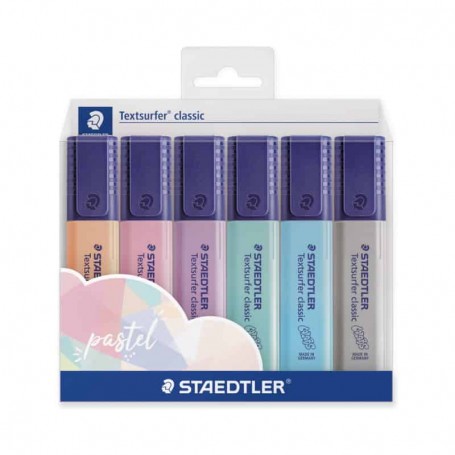 6 Marcadores Fluorescentes - Staedtler