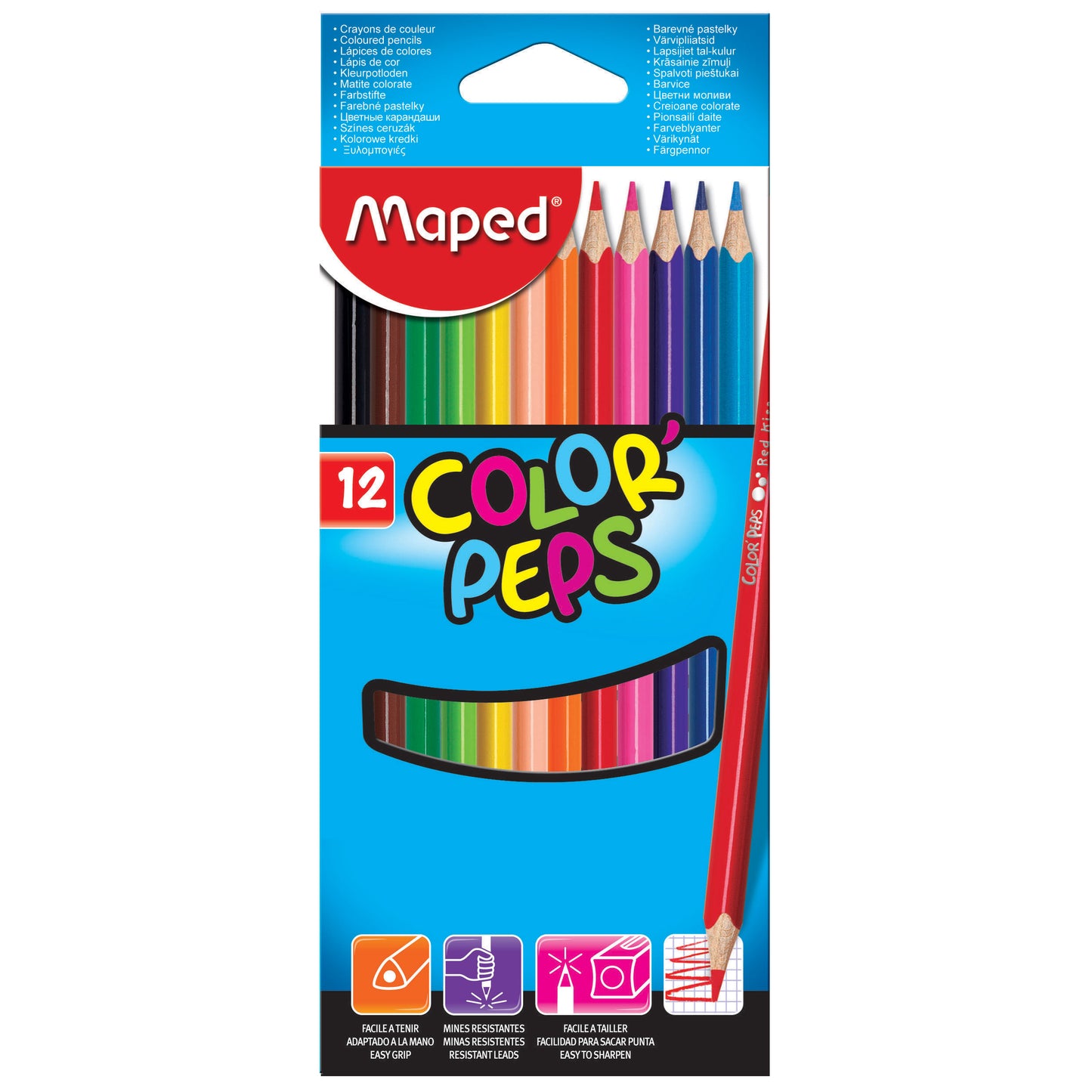 12 Lápis de Cor Triangulares (Maped)