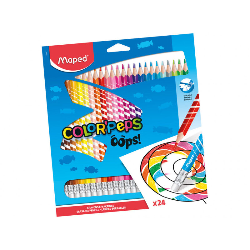24 Lápis de Cor Apagáveis (Maped)