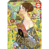 Puzzle 1000 Peças - Dama Com Leque, Gustav Klimt