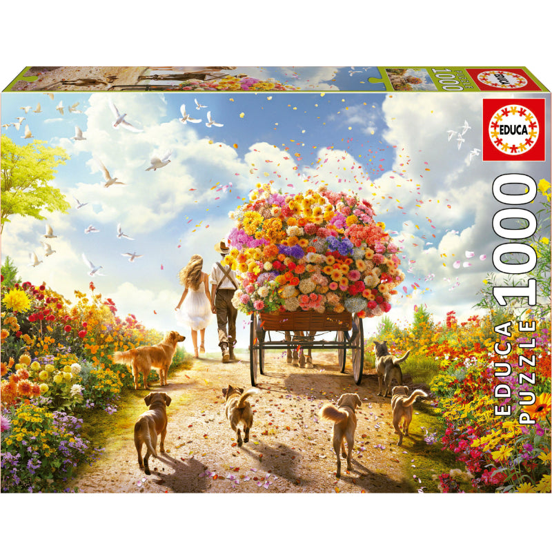 Puzzle 1000 Peças - Carro de Flores