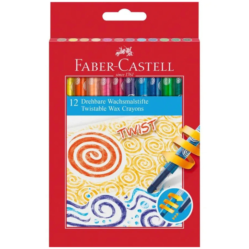 12 Lápis de Cera Twist - Faber-Castell