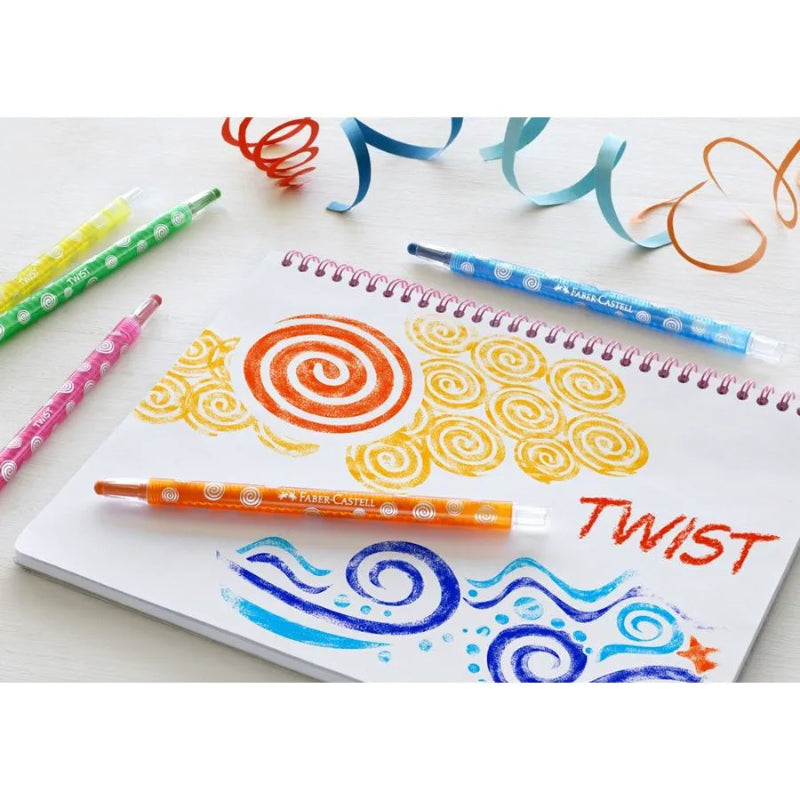 12 Lápis de Cera Twist - Faber-Castell