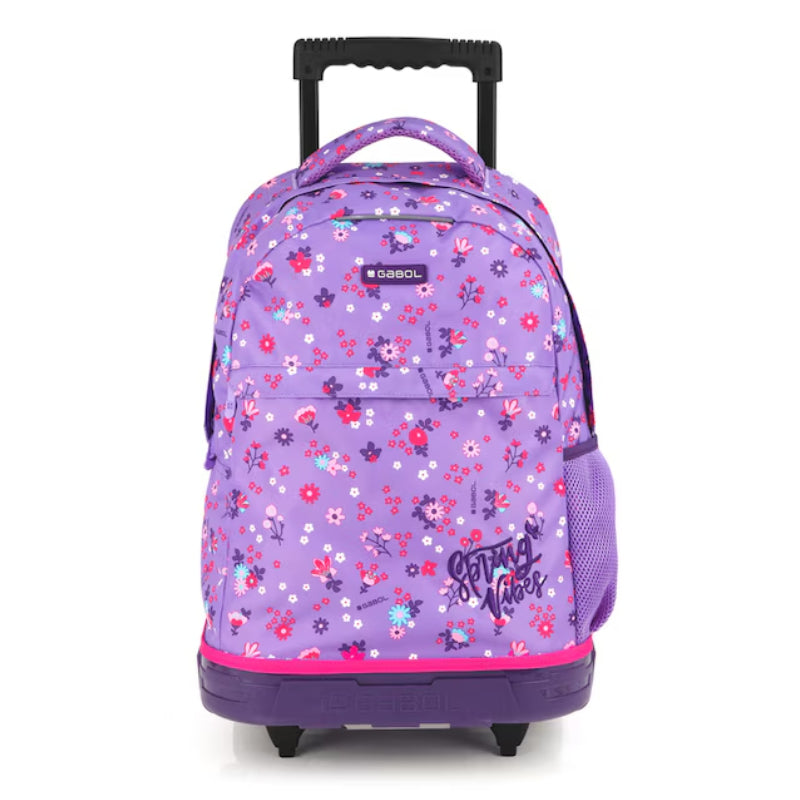 Mochila Escolar com Trolley - Spring Vibes