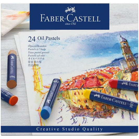24 Pastéis de Óleo - Faber-Castell
