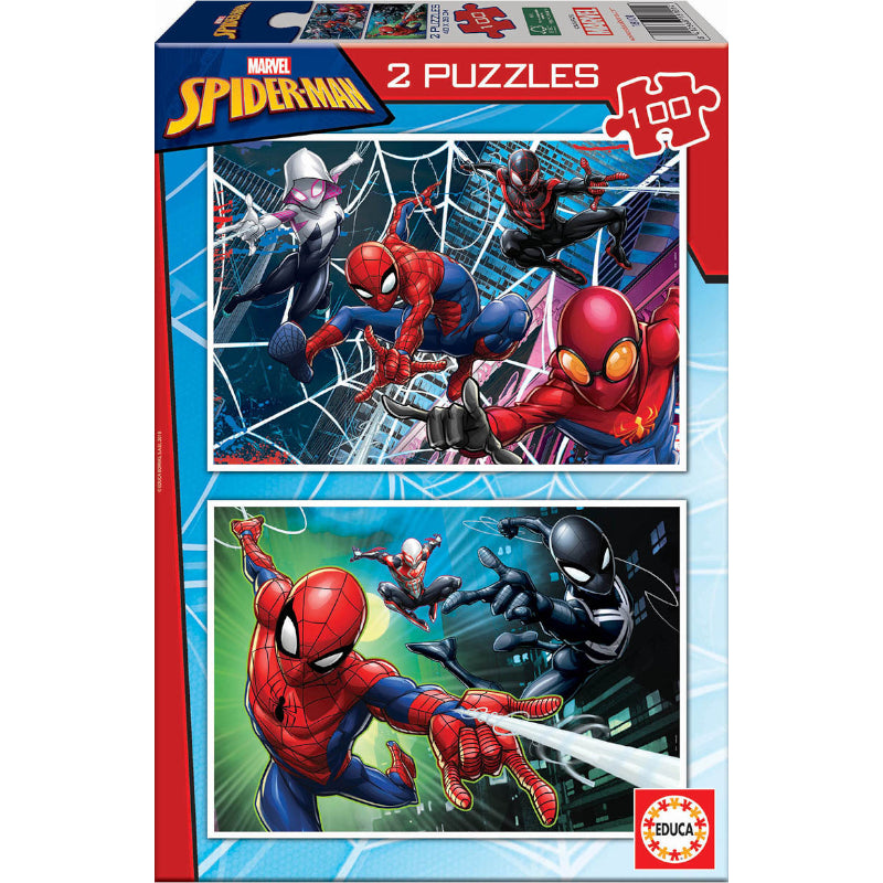 Puzzles 2x100 Peças - Spider-Man