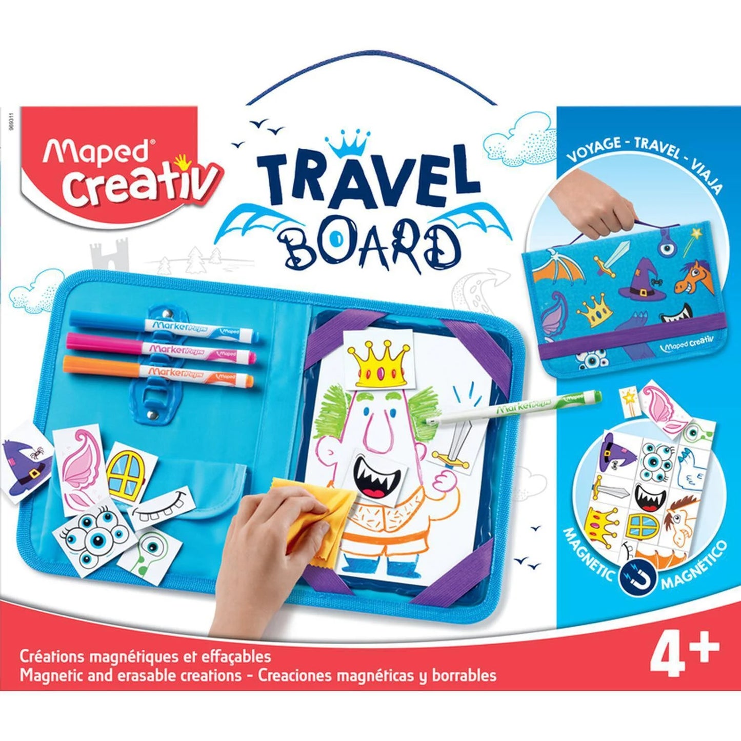Quadro Apagável A Princesa e o Cavalo - Maped Creativ