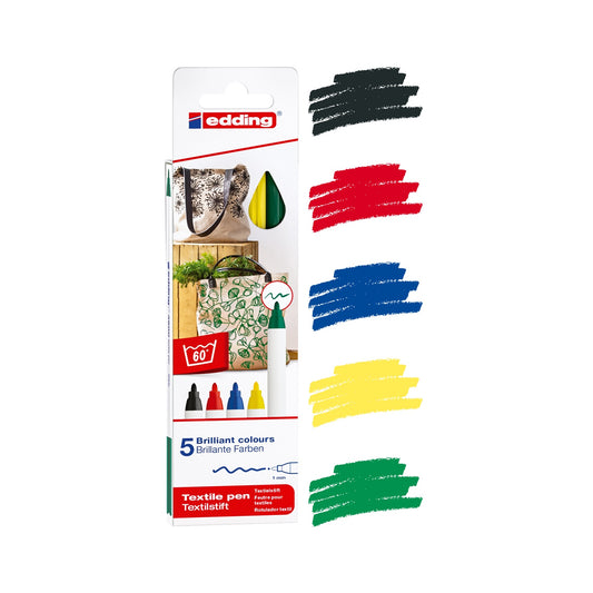 5 Marcadores Edding-4600 Multicolor