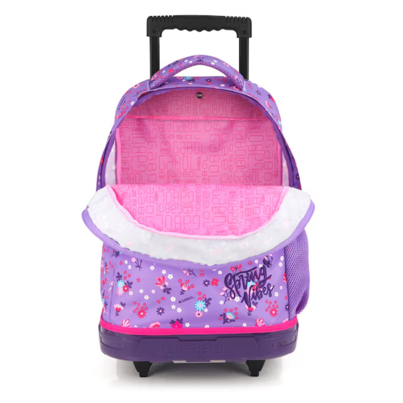 Mochila Escolar com Trolley - Spring Vibes