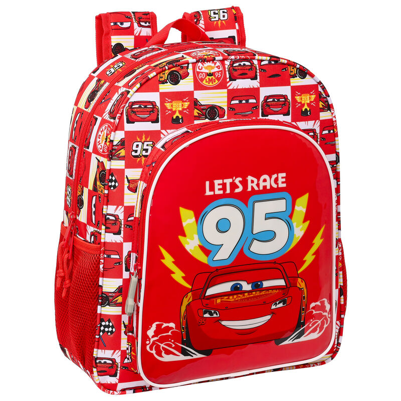 Mochila Escolar Lets Race Cars Disney Pixar - 38cm