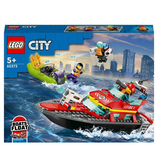 LEGO City 60373 - Barco de Resgate dos Bombeiros