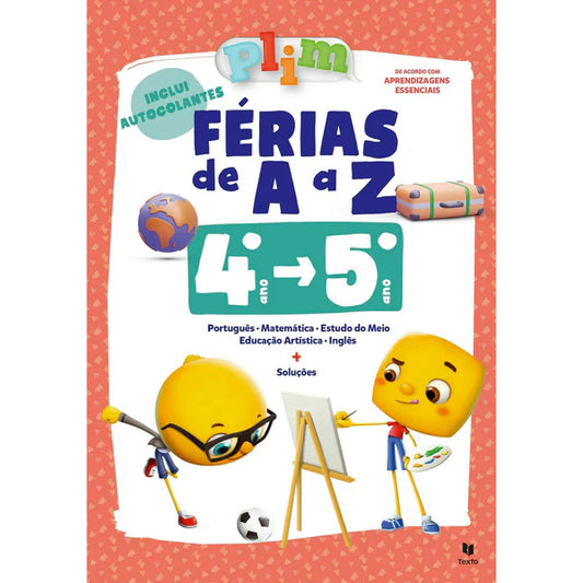 PLIM! Férias de A a Z - 4.º > 5.º Ano - 2023