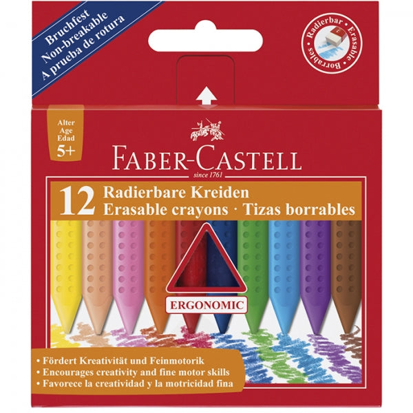 Caixa 12 Lápis de Cera Grip Standard Faber-Castell
