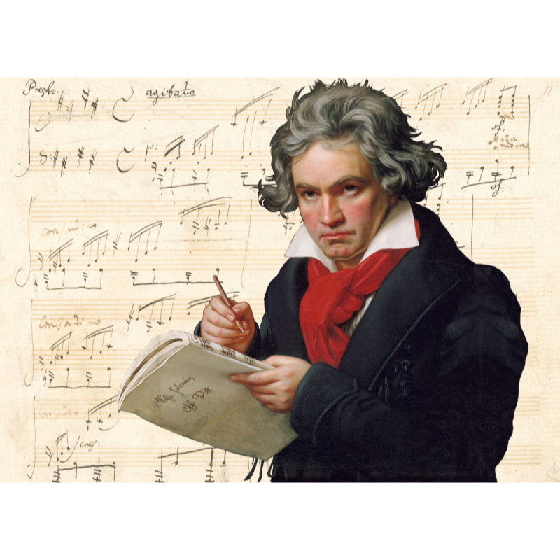 Puzzle 1000 Peças - Ludwig van Beethoven, de Joseph Karl Stieler