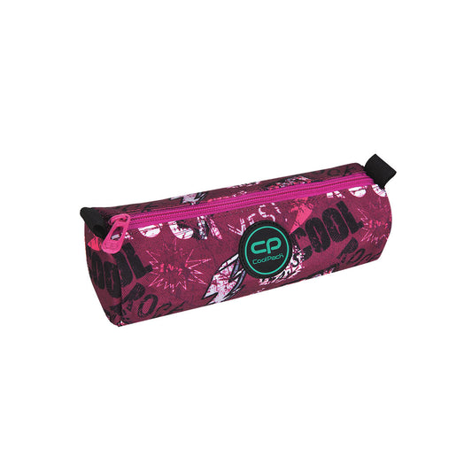 Estojo CoolPack Tube Rosa Rock - 20cm.