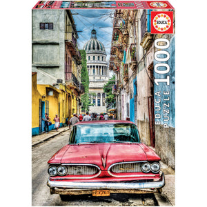 Puzzle 1000 Peças - Carro Antigo em Havana