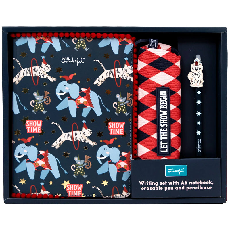 Conjunto de Escrita Mr. Wonderful - Circo