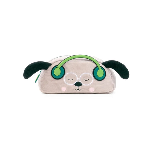 Estojo Retangular Dog Person Green Furry - 21cm