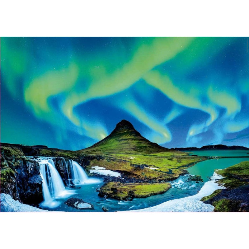 Puzzle 1500 Peças - Aurora Boreal Islândia