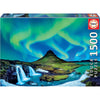 Puzzle 1500 Peças - Aurora Boreal Islândia