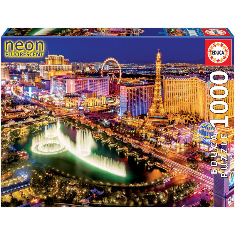 Puzzle Neon 1000 Peças - Las Vegas