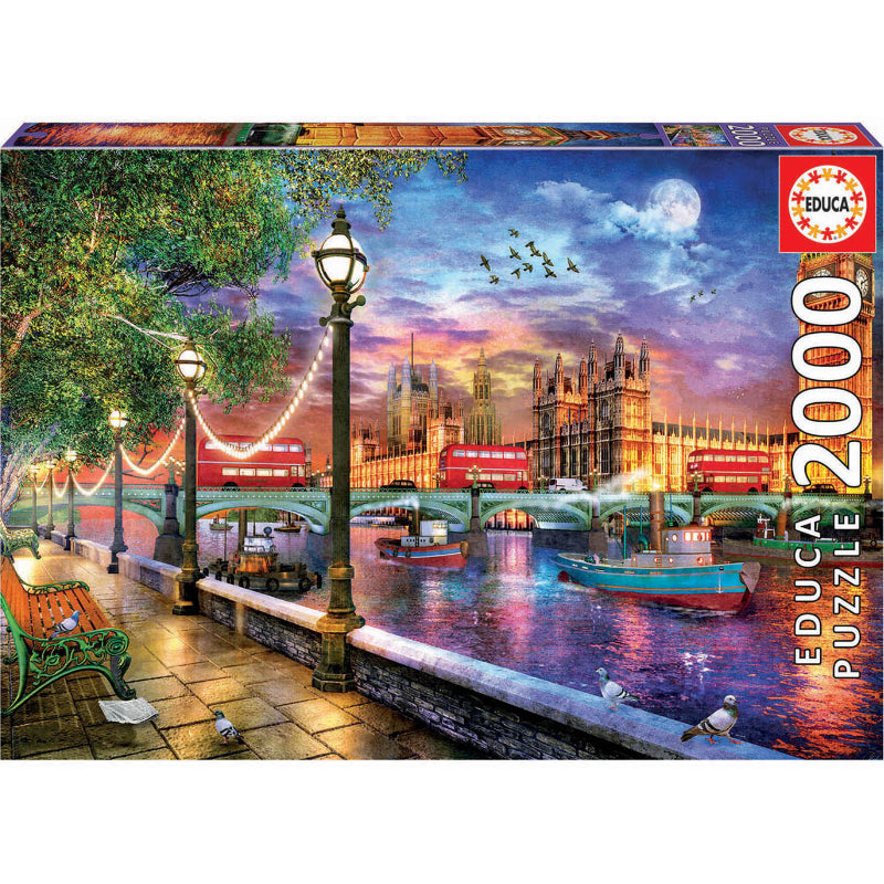 Puzzle 2000 Peças - Londres Pôr do Sol