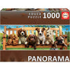 Puzzle 1000 Peças - Cachorros no Banco - Panorama