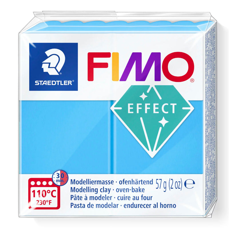 Embalagem de Fimo de 57 gramas com a cor 374 Azul Translúcido