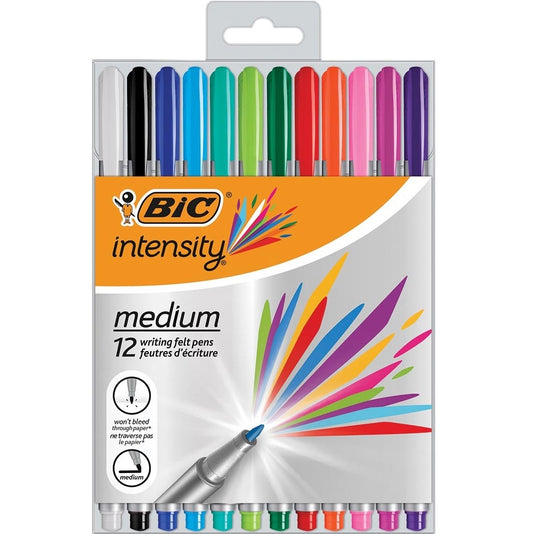 12 Caneta de Feltro Bic Intesity