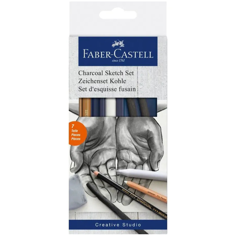 Conjunto de Esboço a Carvão - Faber-Castell