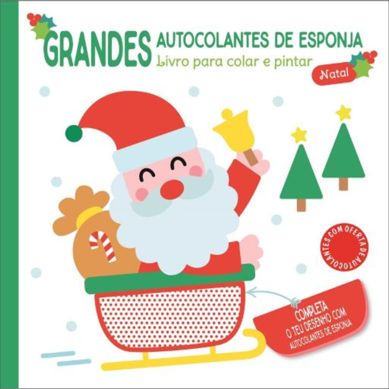 Grandes Autocolantes de Esponja: Pai Natal