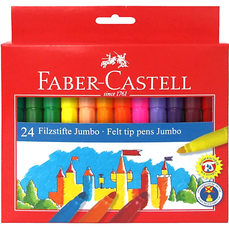 Canetas de Feltro Jumbo Faber-Castell