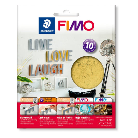 Folha de Metal (Ouro) - Fimo