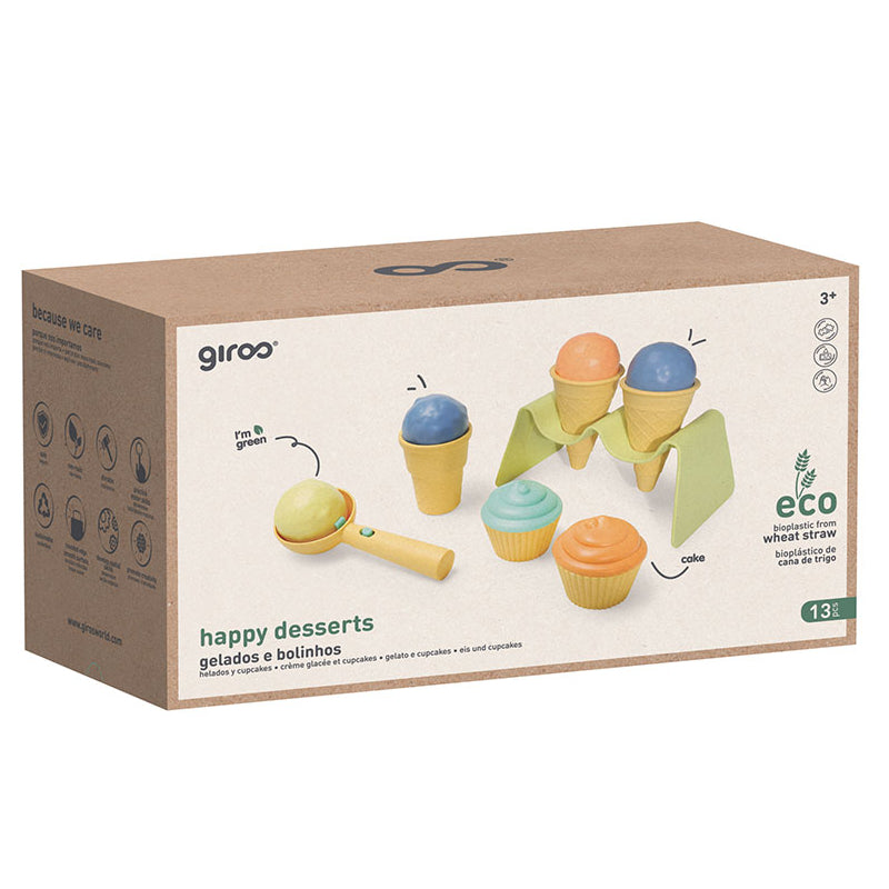 Conj. Gelados e Bolinhos 13 pcs Bio Plástico Giros