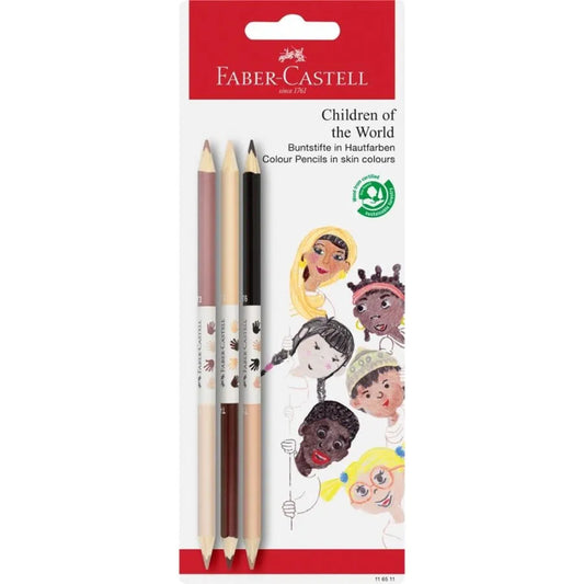 Lápis Faber-Castell Bicolor Tons Pele