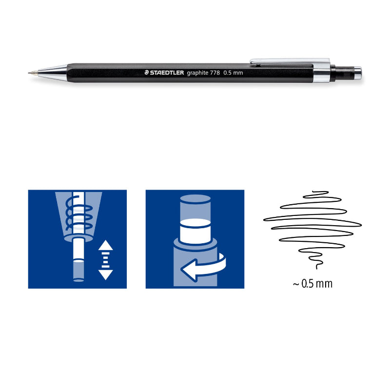 Lapiseira Staedtler Graphite 778 0.5 mm