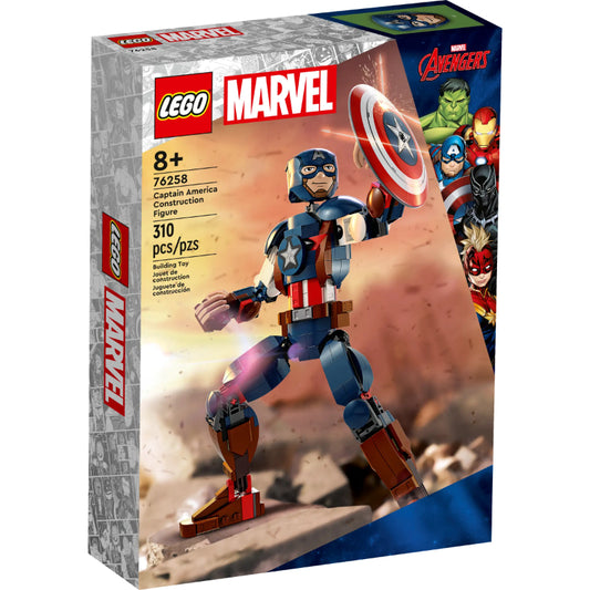 LEGO Marvel - Figura de Construção de Captain America (76258)