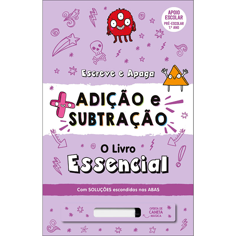 Adição e Subtração: O Livro Essencial – Escreve e Apaga