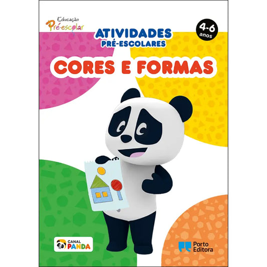 Bloco de Atividades Pré-escolares Panda: Cores e Formas