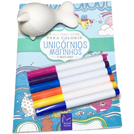 Caleidoscópio para Colorir: Unicórnios Marinhos Squishy e Muito Mais!