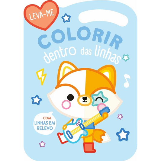 Colorir Dentro das Linhas: Raposa Azul