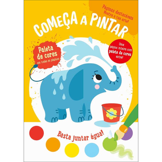 Começa a Pintar: Elefante - Amarelo