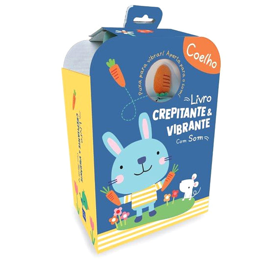 Livro Crepitante & Vibrante com Som: Coelho
