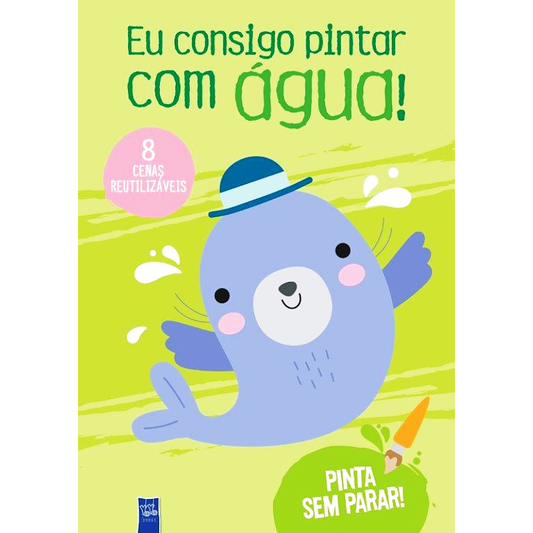 Eu Consigo Pintar com Água: Verde - Foca
