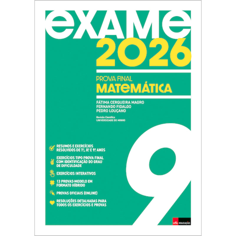 Exame 2026: Prova Final Matemática 9.º Ano