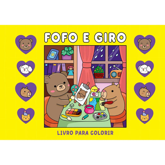 Fofo e Giro: Livro para Colorir